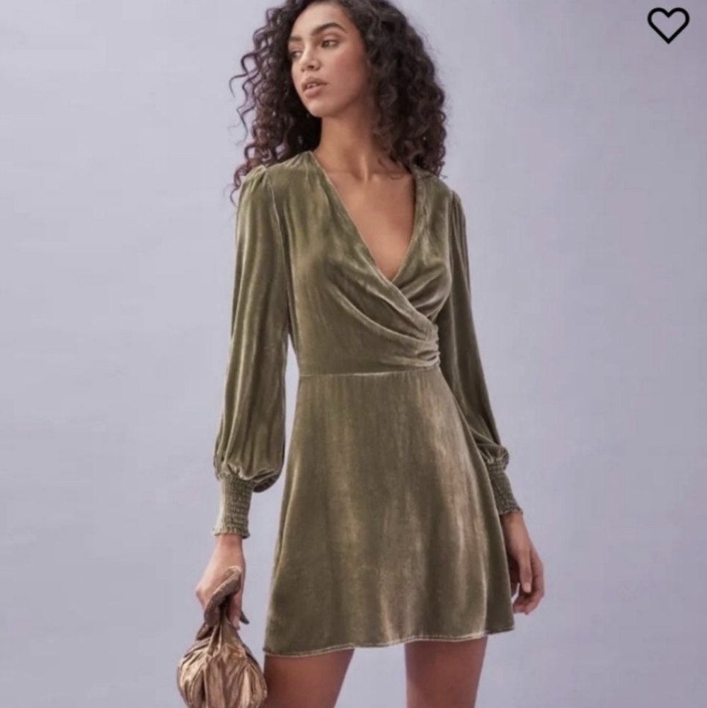 Reformation Velvet Gem Mini Dress